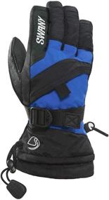 img 1 attached to Swany X Over Junior Gloves Black - Durable Men's Accessories for Ultimate Protection