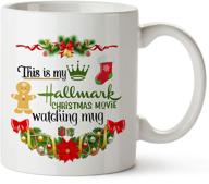 🎄 pcdvn christmas movie watching mug: funny coffee mugs for women, perfect holiday gift for movie lovers and friends logo