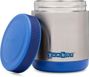 img 2 attached to 🍲 Yumbox Zuppa - 14 oz. Wide Mouth Thermal Food Jar with Removable Utensil Band - Triple Insulated Stainless Steel - 6 Hours Hot or 12 Hours Cold - Leak Proof - Neptune Blue