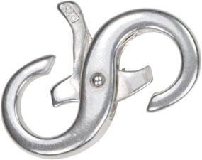 img 3 attached to 🔗 Sterling Silver Double Opening Infinity Figure-Eight Lobster Repair Clasp - Small Size 11mm x 5mm - 1 pc