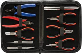 img 2 attached to 🔧 Beadsmith Ergonomic Jewelry Tool Kit 4 Piece Set with Super Fine Pliers and Case