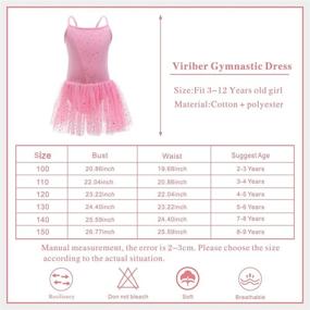 img 1 attached to Gymnastics Leotards and Ballet Dresses for Girls: Cotton Tutu Dress Ballet Leotard for Dance