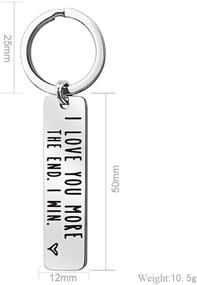 img 3 attached to 💑 Anniversary Valentine Keyrings & Keychains for Couples - Men's Accessories