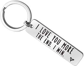 img 4 attached to 💑 Anniversary Valentine Keyrings & Keychains for Couples - Men's Accessories