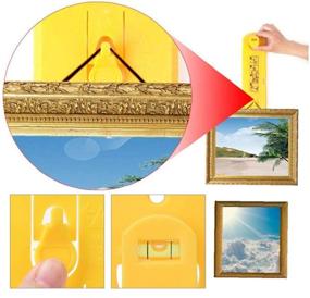 img 1 attached to Browill Picture Hanging Tool: Damage-Free Wall 🖼️ Decor with Level Tool & 17.5 inch Ruler Sticker