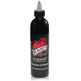 img 1 attached to ✒️ Versatile 8 Oz Millennium Mom's BLACKOUT Tattoo Ink: Perfect for Artists, Liners, and Color Shading