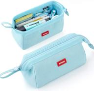 🖊️ cicimelon pencil case: stylish blue large capacity pencil pouch for all ages логотип