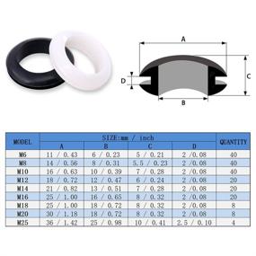img 3 attached to Glarks 🔌 200Pcs Electrical Grommet Assortment
