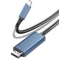 🔌 6-футовый кабель usb c к hdmi для домашнего офиса - 4k@60hz, usb type c кабель hdmi [совместим с thunderbolt 3] для macbook pro 2020/2019, macbook air/ipad pro 2020, surface book 2, galaxy s20 и других устройств. логотип