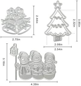 img 3 attached to Металлическая рождественская колокольчиковая елочка для вырезания: идеальная форма для штамповки и ручного изготовления открыток, альбомов, скрапбукинга и бумажных поделок.