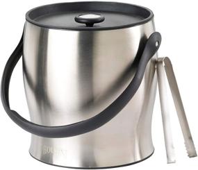img 4 attached to 🧊 Houdini 4 Quart Stainless Steel Bucket with Tongs: A Must-Have Ice Accessory to Elevate Your Entertaining Experience