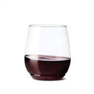 🍷 tossware pop 14oz vino 12-piece set: premium quality, recyclable, unbreakable & crystal clear plastic wine glasses logo