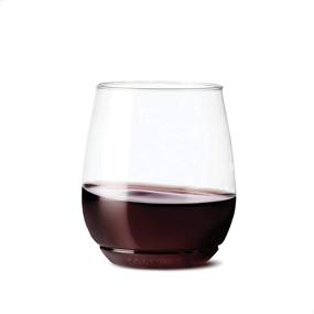 img 4 attached to 🍷 TOSSWARE POP 14oz Vino 12-Piece Set: Premium Quality, Recyclable, Unbreakable & Crystal Clear Plastic Wine Glasses