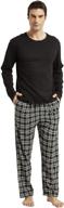 amaxer cotton pajama crewneck sleeve men's clothing and sleep & lounge logo