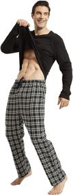 img 2 attached to Amaxer Cotton Pajama Crewneck Sleeve Men's Clothing and Sleep & Lounge