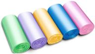 🗑️ kingchuan multi-color trash bags - 2.5 gallon, 100 counts/5 rolls - strong rubbish bags for home, office, car logo