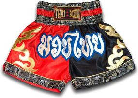 img 4 attached to Siamkick Classic Muay Thai Shorts: Premium Unisex Boxing & Kickboxing Gear for High-Intensity MMA Training & Fight Apparel