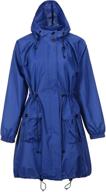 qzunique women's packable waterproof outdoor raincoat: stylish clothing for all-weather protection logo