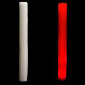 img 3 attached to 🔴 Fun Central LED Foam Stick Bulk (12 Packs) - Light Up Batons for Weddings, Concerts, and Parties - Red