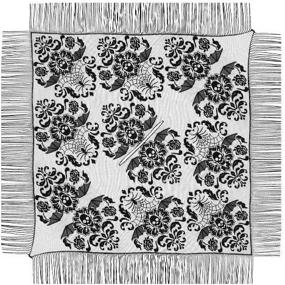 img 1 attached to Heritage Lace 54 Inch Halloween Damask