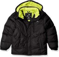 vertical puffer black charcoal 14 16 boys' clothing for jackets & coats logo