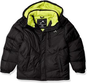 img 4 attached to Vertical Puffer BLACK CHARCOAL 14 16 Boys' Clothing for Jackets & Coats