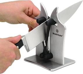 img 3 attached to 🔪 Professional Knife Sharpener: Brod & Taylor Solid Stainless Steel and Austrian Tungsten Carbide Excellence