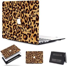 img 4 attached to PapyHall New 16-Inch MacBook Pro Colorful Plastic Case For MacBook Pro 16 Inch 2020 2019 Release Retina Display With Touch Bar And Touch ID Model: A2141 Leopard Brown