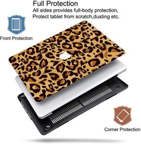 img 1 attached to PapyHall New 16-Inch MacBook Pro Colorful Plastic Case For MacBook Pro 16 Inch 2020 2019 Release Retina Display With Touch Bar And Touch ID Model: A2141 Leopard Brown