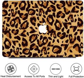 img 3 attached to PapyHall New 16-Inch MacBook Pro Colorful Plastic Case For MacBook Pro 16 Inch 2020 2019 Release Retina Display With Touch Bar And Touch ID Model: A2141 Leopard Brown