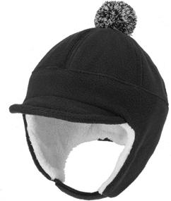 img 4 attached to Stay Warm and Stylish with 🧒 Home Prefer Toddler Earflap Windproof Boys' Accessories