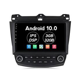 img 4 attached to 🚗 Превосходное автомобильное радио Android 10.0 с сенсорным экраном IPS DSP для Honda Accord 2003-2007: Bluetooth, Carplay, Wi-Fi, GPS-навигация и поддержка мультимедиа