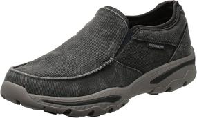 img 4 attached to Skechers Relaxed Fit Creston Moseco Moccasin Taupe Men's Shoes for Loafers & Slip-Ons