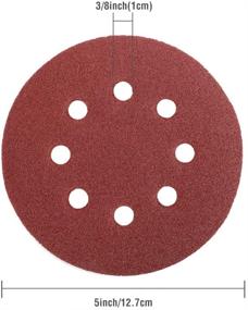 img 1 attached to 🔸 WORKPRO 80-Piece Sandpaper Set: Versatile Assorted Grits for Random Orbital Sander - 5-Inch Hook and Loop Sanding Discs - W124097A