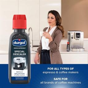 img 3 attached to Durgol Swiss Espresso Descaler and Decalcifier - 4.2 fl. oz (Pack of 2) for All Espresso Machines and Coffee Makers - Compatible with All Brands