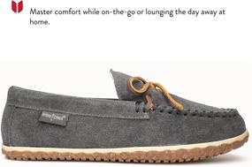 img 3 attached to 👞 Minnetonka Suede Leather Moccasins Charcoal: Premium Comfort and Style Combined