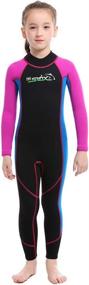 img 3 attached to Wetsuit Neoprene Thermal Swimsuit Swimming Sports & Fitness and Water Sports