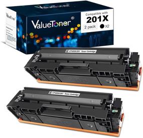 img 4 attached to 🖨️ High-Yield Valuetoner Compatible Toner Cartridge Replacement for HP 201X 201A CF400X CF400A, Suitable for Color Pro MFP M252dw M277c6 M277dw M277n M252n M277 Printer, Pack of 2 Black