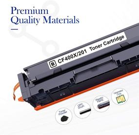 img 3 attached to 🖨️ High-Yield Valuetoner Compatible Toner Cartridge Replacement for HP 201X 201A CF400X CF400A, Suitable for Color Pro MFP M252dw M277c6 M277dw M277n M252n M277 Printer, Pack of 2 Black