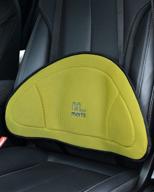 🌟 maximize comfort and relieve back pain with morfit car lumbar support - tailor-made firm lumbar supports for unique lumbar curve (zircon yellow) logo