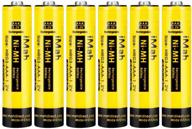 imah aaa rechargeable batteries 1.2v 550mah ni-mh, compatible with panasonic cordless phone battery 1.2v 400mah bk40aaabu, hhr-55aaabu (550mah), and hhr-75aaa/b (750mah) - 6-pack logo