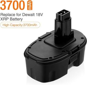 img 3 attached to 🔋 2-Pack Dewalt 18V XRP DC9098 DC9099 DW9095 DW9096 DW9098 DE9038 Replacement Battery - 3.7Ah 18V DC9096 DC9098 Compatible with Cordless Power Tools