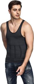 img 3 attached to 👕 Odoland Men's Slimming Shirt Tummy Vest Thermal Compression Base Layer Slim Muscle Tank Top Shapewear - Body Shaper for Enhanced SEO