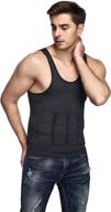 👕 odoland men's slimming shirt tummy vest thermal compression base layer slim muscle tank top shapewear - body shaper for enhanced seo logo