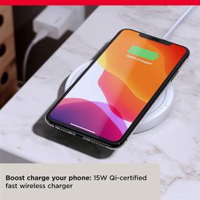 img 2 attached to ⚡ SanDisk Ixpand Wireless Charger 15W: Fast Qi-Compatible Charging Pad with Quick Charge Adapter & USB Type-C Cable (SDIZB0N-000G-ANCLN)