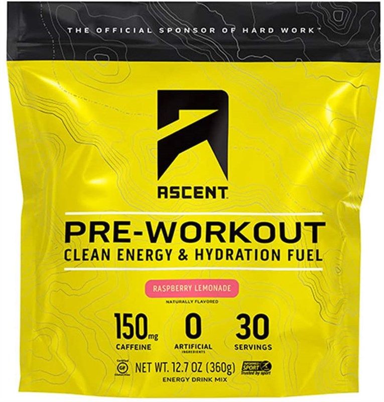ascent pre workout raspberry lemonade 로고