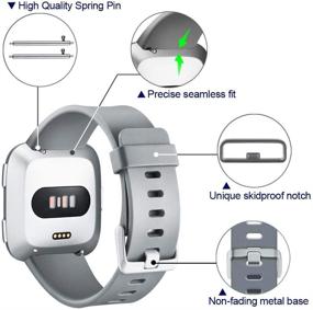 img 1 attached to Versa Bands 8 Colors Optional - Premium Classic Band Replacements by Kourpar