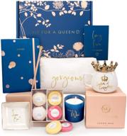 exquisite royal gift basket for women - 8 luxurious gifts for christmas, birthdays & thank you gifts - by luxe england logo