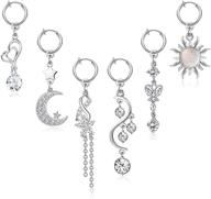 bodybonita button stainless piercing dangle logo