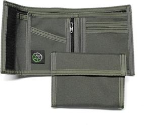 img 4 attached to Nylon Bifold Wallet with Convenient Zippered Pocket